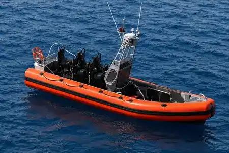 Inflatable rescue boat for flood and emergency operations