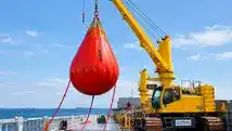 Crane load testing using water bag